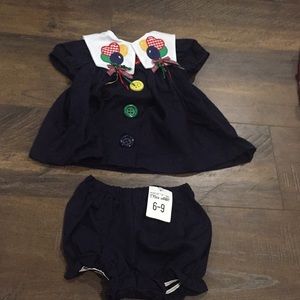 babies dress with bloomers